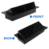 Black ABS RV Exhaust Hood Vent Cover for Stove and Bathroom, and Easy to Install Ventilation V1370-AZ4-20077