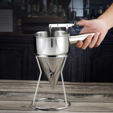 Stainless Steel Piston with Stand Kitchen Baking Batter Dispenser Sauce Cream Dosing V1294-YM0718-10131142