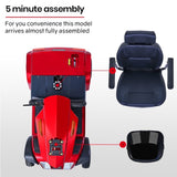 EQUIPMED VentureCruise Mobility Scooter, S-XXL comfortable size for all riders, 30km Max Range, V219-HELMBUEQ5RDA
