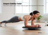 Social Hike Balance Board Wobble Non-Slip Round Exercise Trainer 41cm Black V238-SUPDZ-42210137571408