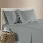 400TC Bamboo Cotton Sheet Set Grey Queen V442-ATX-SHEETS-400TCBAMBOO-GREY-QS