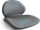 Car Seat Cushion with Lumbar Support Pillow - Memory Foam Driver Seat Cushion for Back & Sciatica V1107-800-62107-GRY