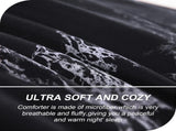 Queen Black Marble Comforter Set, Bedding for All Seasons, 3-Piece Set V745-MAB01173AG3