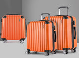 Wanderlite 20-24-28 Inch 3Set with TSA Lock Spinner Carry On Hard Shell Travel Suitcase LUG-ABS-CLA-3SET-OR