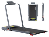 Everfit Treadmill Electric Walking Pad Incline Under Desk 380mm Grey TMILL-380H-INC-GR