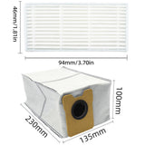 For eufy Robot Vacuum C10 Robot Vacuum Accessories Side Brush Filter Dust Bag V1189-LWWAL-20260327-04960