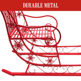 Christabelle Christmas Sleigh with Red Finish- Metal 150cm 112_JHC204R