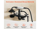Clawfoot Tub Faucet, Wall Mount Bathtub Faucets with Handheld Shower, Vintage Oil-Rubbed Bronze V952-BGSZZYGLTLTHLAC1L002V0