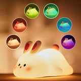 Night Lights Rabbit Light New Cute Silicone Baby Animal Night Lamp Rabbit Night Light For Kids 3 V1370-AZ4-17413