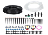 30m Drip Irrigation Kit Tubing Hose Nozzles Adapters Valves Drippers Set Garden Watering System V1294-YM0714-3111210221711