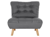 Levede Accent Chair Sofa Recliner Adjustable Grey AC1001-DG_NZ