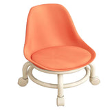 Kids Low Rolling Stool with Backrest Low Height Roller Stool with Universal Wheels Low Roller Seat V1294-YM0901-3116230019612