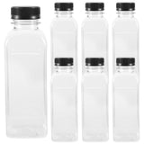 Milk Collection Bottles Plastic Beverage Containers Transparent 15pcs for Juice Milk 350ml V1366-AZ2-W-12651