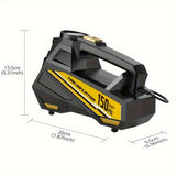 Black CaRSun Tire Inflator Portable Air Compressor LED Light Tire Inflator DC 12V V1106-806-BLA-79386