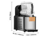 Commercial Slushy Machine, 4L Single Tank Frozen Drink Machine, 16 Cups Stainless Steel Margarita V952-SYXRJX14LDGD1123BV3