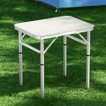 Weisshorn Folding Camping Table 60CM Adjustable Portable Outdoor Picnic Desk CAMP-T-MDF-60