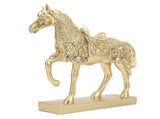 Golden Horse Decor Animal Art Horse Figurine and Statue Ornament for Home Office V1294-YM0717-3115220076911