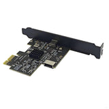 PCI-E 1X to Type-E Type-C Expansion Card USB3.2 GEN2 10Gbps ASM3142 Chip PCI-E to USB-C Adapter V1366-AZ2-W-16372