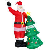 Festiss 2.5m Santa and Christmas Tree Christmas Inflatable with LED V227-3310642000540