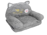 Kids Sofa for Baby Toddler Cute Cartoon Cat Convertible Armrest Chair Fold Out Couch Bed for Napping V1294-YM0901-3116230017311