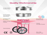 Electric Cotton Candy Machine with Cart, 1000W Commercial Candy Floss Maker with 52cm in Stainless V952-HCDRMHTJFSWGBY4LWV3