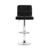 Artiss 4x Bar Stools Leather Gas Lift Black BA-K-1055-BKX4