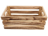 Large Wood Storage Basket Wooden Crate Box for Clothes, Home Organization, Household Storage and V1370-AZ4-11532