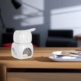 White Ceramic Chocolate Melting Pot for Smooth Melting, Precise Crafting, and Easy Chocolate V1369-AZ3-W-12835