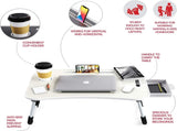 CARLA HOME Laptop Bed Desk with Storage and foldable legs for Adults, Kids & Home Office LSB-36042