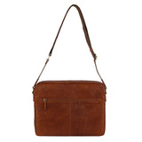Pierre Cardin Crumpled Leather 15" Laptop Computer Bag - Tan V563-PC-3593-TAN