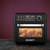 Devanti Air Fryer 15L LCD Fryers Oven AF-K-K-D15L-BK