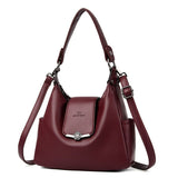 Leather Hobo Bag Shoulder Bag For Women High-Quality Leather Bag Travel Handbag - Blue - Size L V1347-127-58092-BLU-L