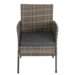 2 Seater PE Rattan Outdoor Furniture Chat Set- Mixed Grey V264-OTF-520S-LGR