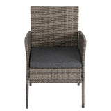 2 Seater PE Rattan Outdoor Furniture Chat Set- Mixed Grey V264-OTF-520S-LGR