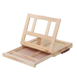 Wooden Easel Painting Table with Drawers for Storage HB Pencils Brushes and Paint Tools V1369-AZ3-W-21172