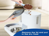 Automatic Pet Feeder and Water Bowl for Dogs and Cats - Grey - 1 Piece V1258-DP02-BOL-552