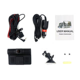 Full Hd 1080P 3-Channel Car Dvr With 4 Ips Screen 5Mp Camera And 170 Degree Wide Angle PRL-6856SMC