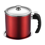 Pot Fats Storage With Lid, Grease Container With Strainer, Stainless Steel Oil Storage Container V1189-WXFWAL-20260319-00222