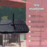 Outdoor Patio 4-Piece Cantilever Offset 3M Umbrella Base Stand Weight Water Sand V63-825831