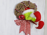 Christmas Thief Stole Wreath Christmas Decorations Christmas Burlap Garland for Doors Windows and V1294-YM0523-10317438