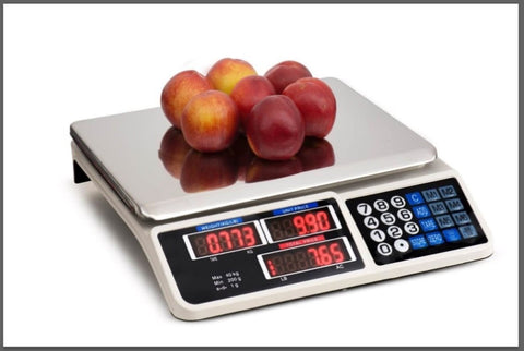 Digital Kitchen Scale Electronic 40KG 1g Increment White V178-66871