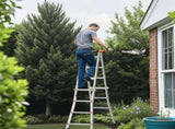 Telescoping Ladder A Frame, 13 FT Compact Aluminum Extension Ladder, Multi-Function Portable V952-DGNAZXYST40MJ7HIQV0