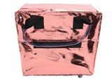 Grocery Bag On Wheels Collapsible Shopping Grocery Bag with Wheels for Laundry Camping Moving Rose V1294-YM0901-3117250215312