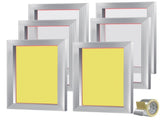 Screen Kit, 6 Pieces Aluminum Silk Screen Frames, 25.4 x 35.6 cm Silk Screen V952-SYKJD61101014X54UV0