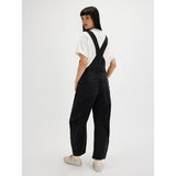 Womens Denim Overalls Loose Fit Leg Adjustable Strap Hip Hop Jean Jumpsuits Black XXL V1370-AZ4-10432