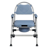 Levede Commode Chair Adjustable Bedside Seat Elderly Pregnant Disability Aid BATH1023-BL-AU