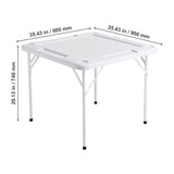 Mahjong Table, 4 Player Folding Domino Table with Wear-Resistant Green Tabletop, Portable Square V952-SDMJZBSWZDMJOF0ZJV0