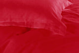 1000TC Tailored Queen Size Red Duvet Quilt Cover Set V493-Q-4