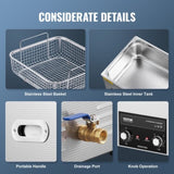 VEVOR 15L Ultrasonic Cleaner with Heater Timer & Basket Digital Sonic Machine V952-XNKZCSBQXJ155D9SDV3