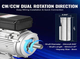 2.2KW Electric Motor 2800 rpm, AC 220240V 13.8A, 90L, B3 Frame, Air Compressor Motor Single Phase, V952-TYJLIECDJ2802OQUKV7